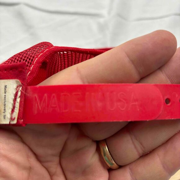 Vintage 1988 Unisex Trucker Cap Red Super Bowl XXIII Mesh One Size - Picture 11 of 11